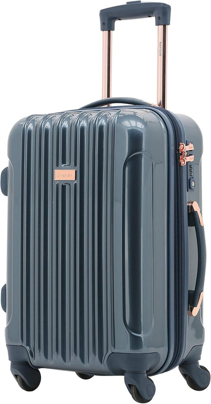 kensie 20" "Alma" Carry-On TSA-Lock Spinner Luggage, Opal
