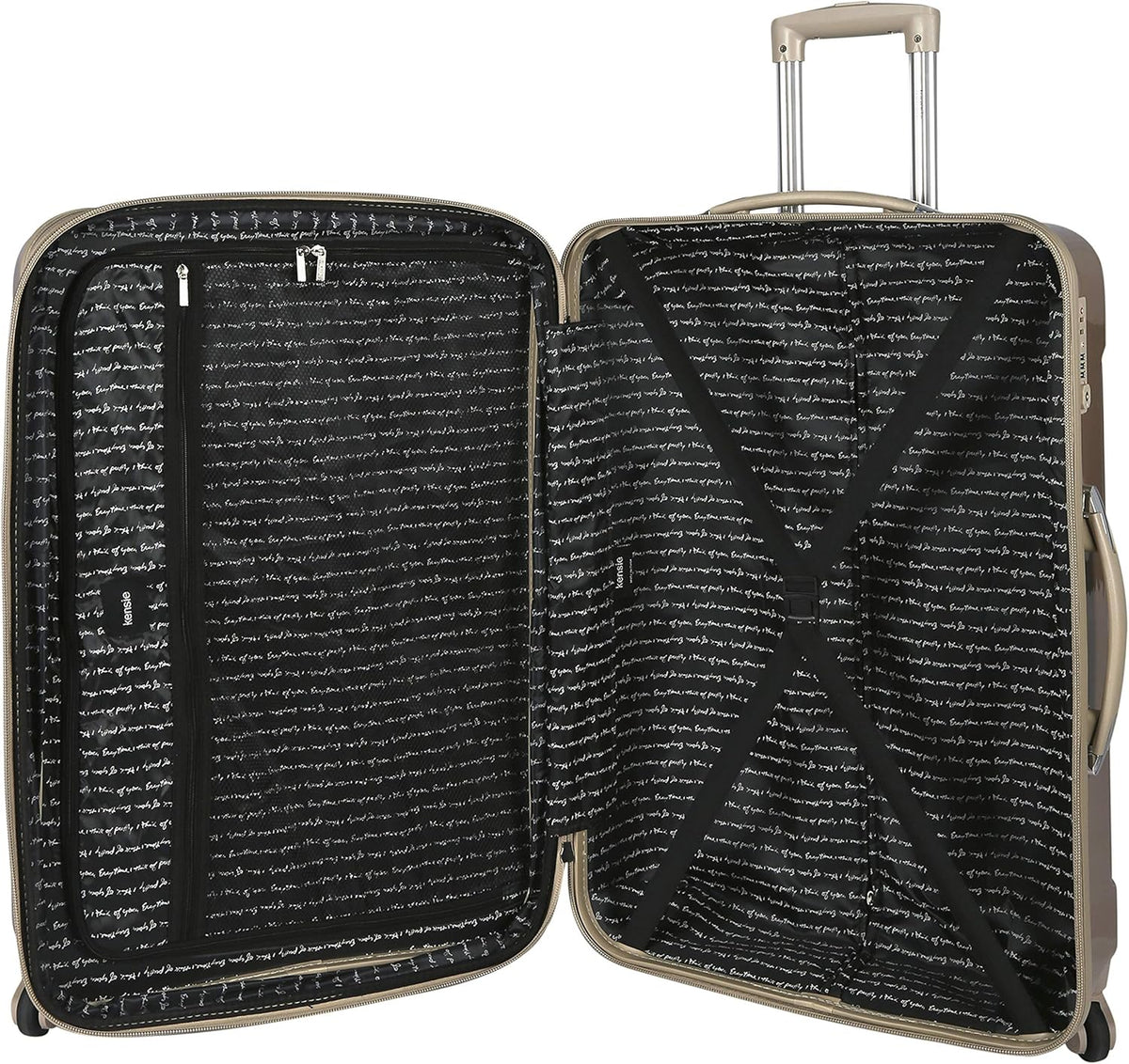 kensie 20" "Alma" Carry-On TSA-Lock Spinner Luggage, Opal