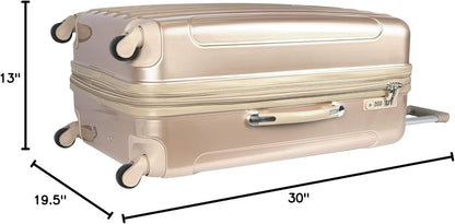 kensie 20" "Alma" Carry-On TSA-Lock Spinner Luggage, Opal