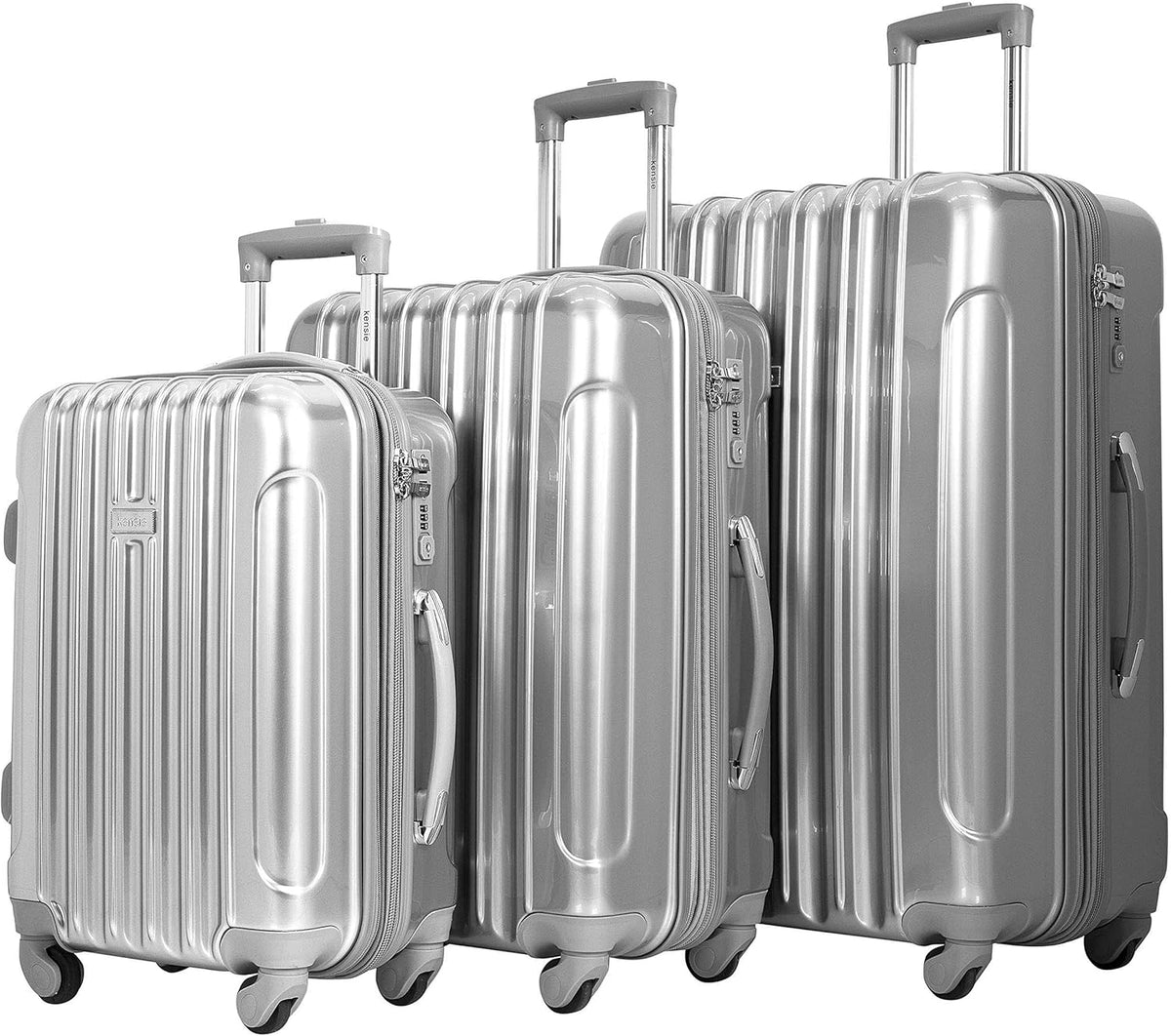 kensie 20" "Alma" Carry-On TSA-Lock Spinner Luggage, Opal