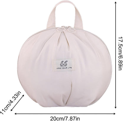 Underwear Storage Bag - Organized Bra Pouch, Reinforced Webbing Carrying Strap, 20x11x17.5cm Layered Lingerie Partition, Protective soft shellCasing | Clothing Organizer for Women & Travelers