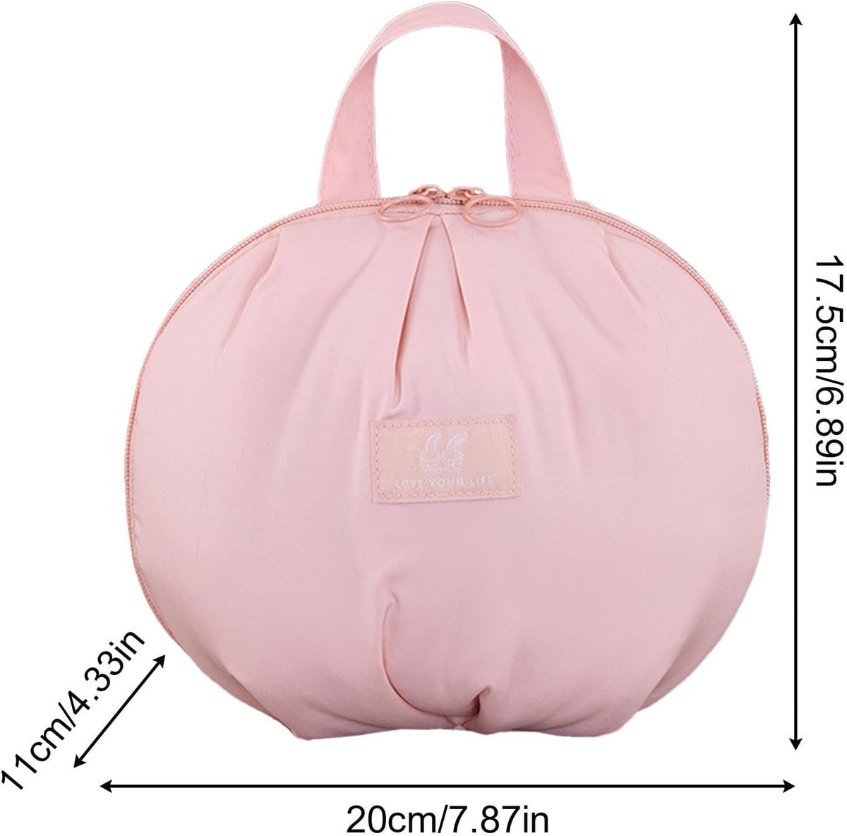 Underwear Storage Bag - Organized Bra Pouch, Reinforced Webbing Carrying Strap, 20x11x17.5cm Layered Lingerie Partition, Protective soft shellCasing | Clothing Organizer for Women & Travelers