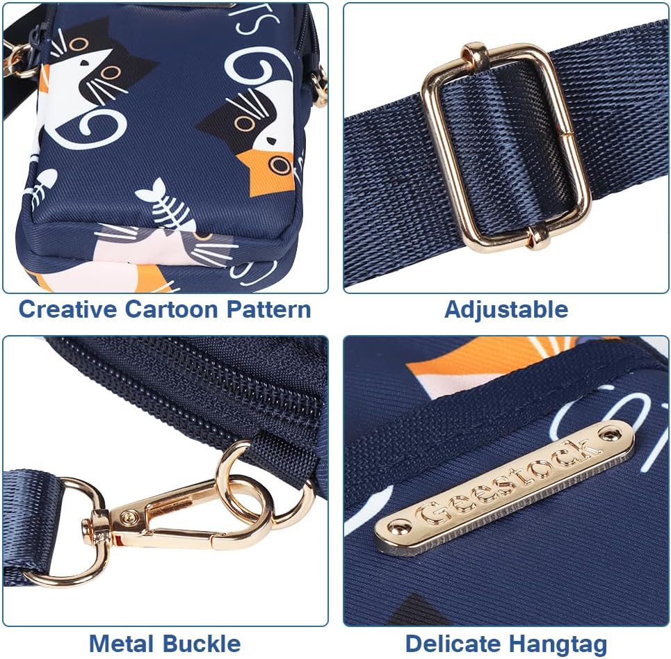 Lightweight Small Crossbody Bag for Women Cell Phone Purses Travel Pouch Shoulder Bag for Running, Walking