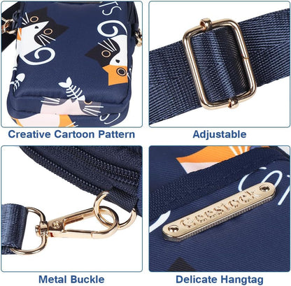 Lightweight Small Crossbody Bag for Women Cell Phone Purses Travel Pouch Shoulder Bag for Running, Walking