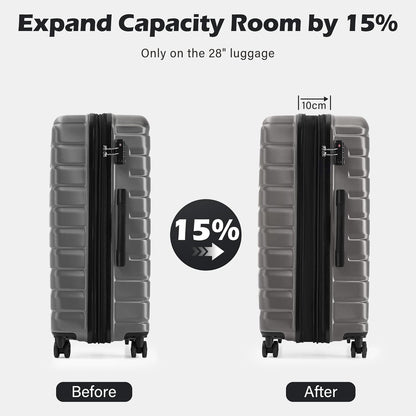 Carry On Luggage Airline Approved with Spinner Wheels, Hard Shell Suitcase TSA Lock Lightweight Travel Luggage 20-inch,Blue