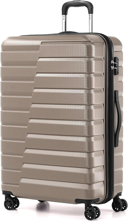 Carry On Luggage Airline Approved with Spinner Wheels, Hard Shell Suitcase TSA Lock Lightweight Travel Luggage 20-inch,Blue