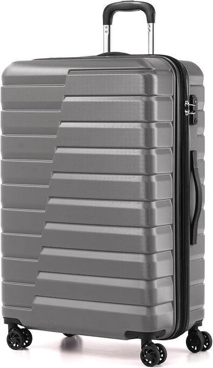 Carry On Luggage Airline Approved with Spinner Wheels, Hard Shell Suitcase TSA Lock Lightweight Travel Luggage 20-inch,Blue