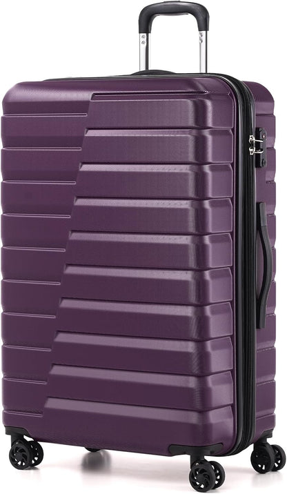 Carry On Luggage Airline Approved with Spinner Wheels, Hard Shell Suitcase TSA Lock Lightweight Travel Luggage 20-inch,Blue