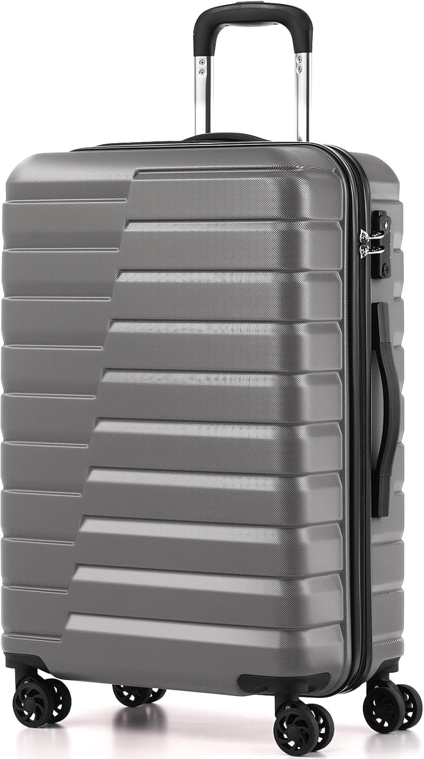Carry On Luggage Airline Approved with Spinner Wheels, Hard Shell Suitcase TSA Lock Lightweight Travel Luggage 20-inch,Blue
