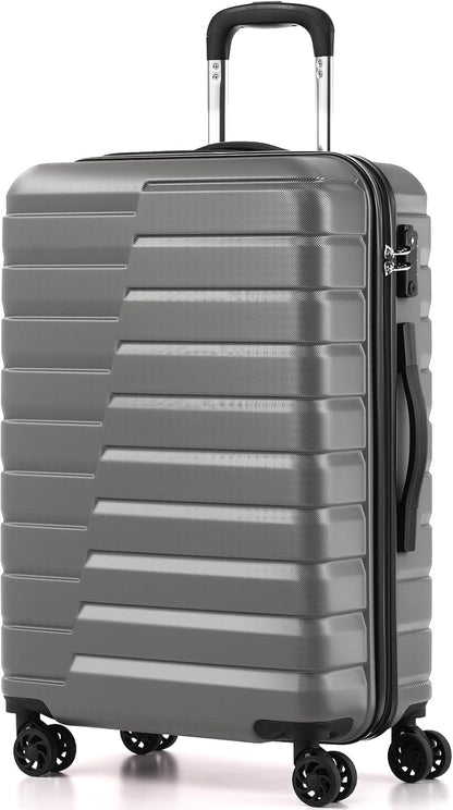 Carry On Luggage Airline Approved with Spinner Wheels, Hard Shell Suitcase TSA Lock Lightweight Travel Luggage 20-inch,Blue