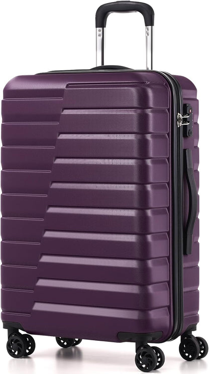 Carry On Luggage Airline Approved with Spinner Wheels, Hard Shell Suitcase TSA Lock Lightweight Travel Luggage 20-inch,Blue
