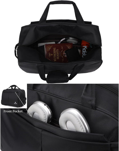 Rolling Duffel Bag with Wheels for Women Men, Lightweight Roller Travel Tote Duffle Bag, Carry On Overnight Weekend Bags for Business Trip Weekend Gym
