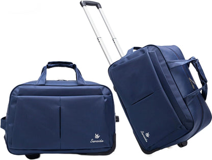 Rolling Duffel Bag with Wheels for Women Men, Lightweight Roller Travel Tote Duffle Bag, Carry On Overnight Weekend Bags for Business Trip Weekend Gym