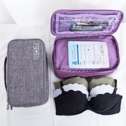 Travel Bra Underwaer Organizer, Bra and Underwear Organizer Travel Bag Large Capacity Travel Bra Organizer Travel Underwear Organizer for Underwear Women Travel(Burgundy)