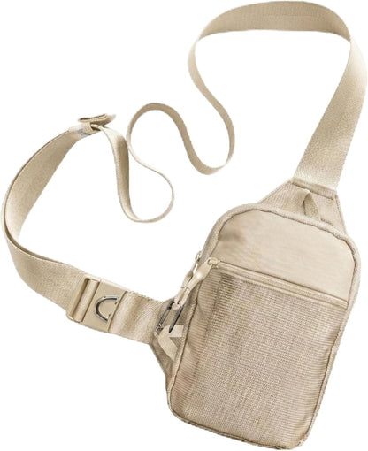 Travel Sling Bag for Men & Women - Small Water Resistant Crossbody Multipocket Chest Bag with Anti-Theft