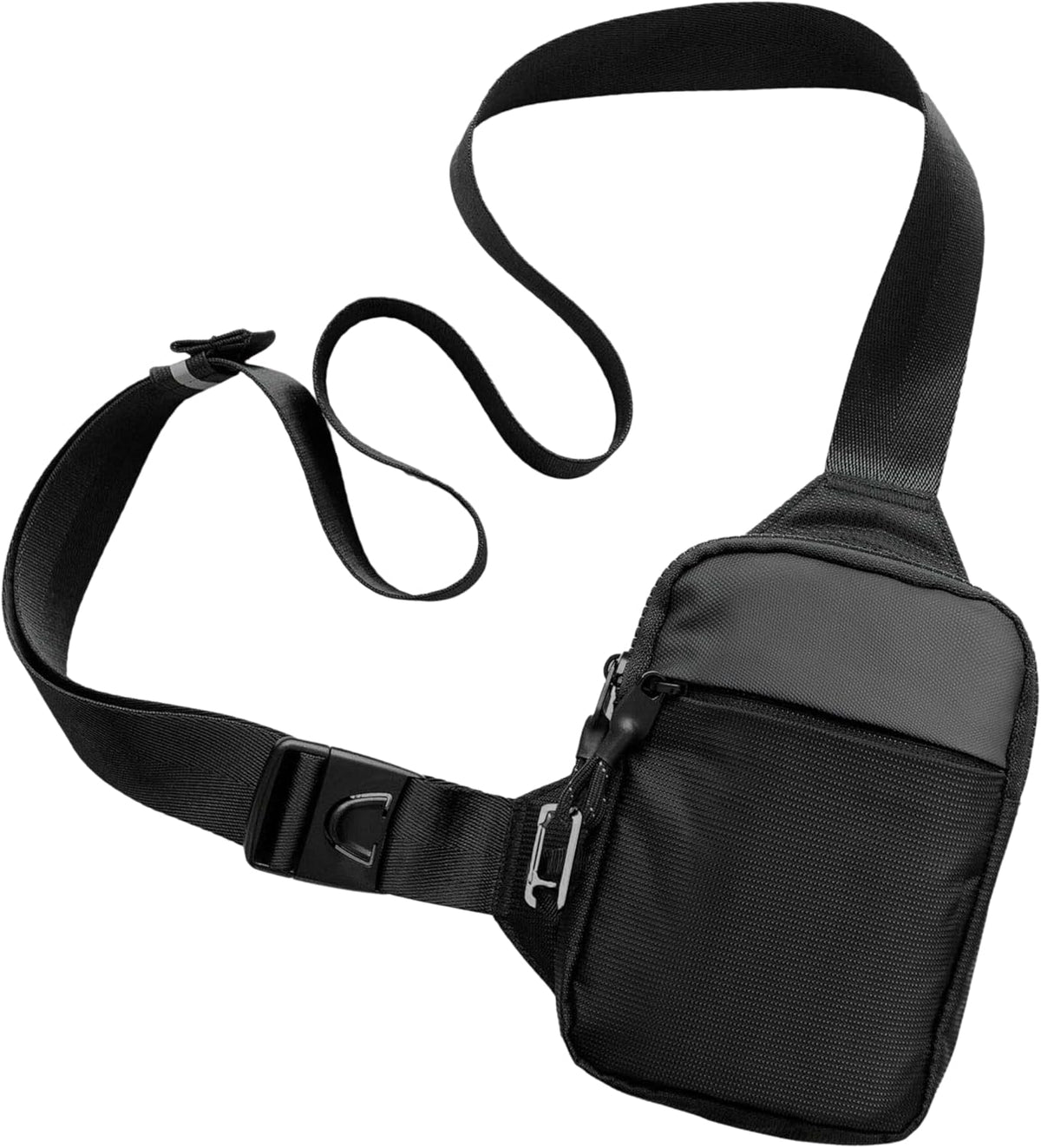 Travel Sling Bag for Men & Women - Small Water Resistant Crossbody Multipocket Chest Bag with Anti-Theft