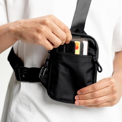Travel Sling Bag for Men & Women - Small Water Resistant Crossbody Multipocket Chest Bag with Anti-Theft