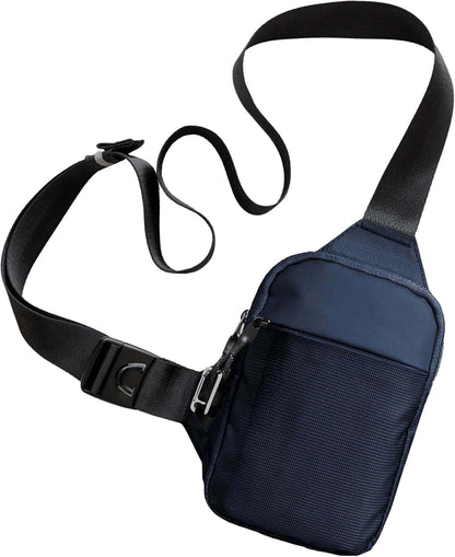 Travel Sling Bag for Men & Women - Small Water Resistant Crossbody Multipocket Chest Bag with Anti-Theft