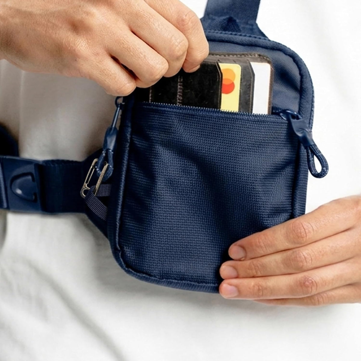 Travel Sling Bag for Men & Women - Small Water Resistant Crossbody Multipocket Chest Bag with Anti-Theft