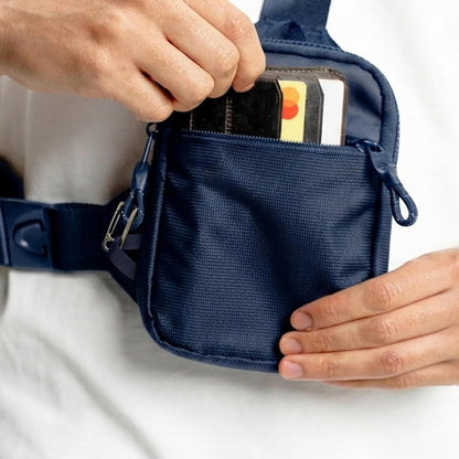Travel Sling Bag for Men & Women - Small Water Resistant Crossbody Multipocket Chest Bag with Anti-Theft