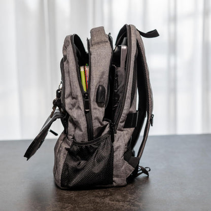 (Not Made In China) Travel Backpack Airline Approved, Carry-On Underseat, Holds 15.6 or 16 Inch Laptop, Personal Item Bag with Shoe Compartment For Men Women, Beige 30l