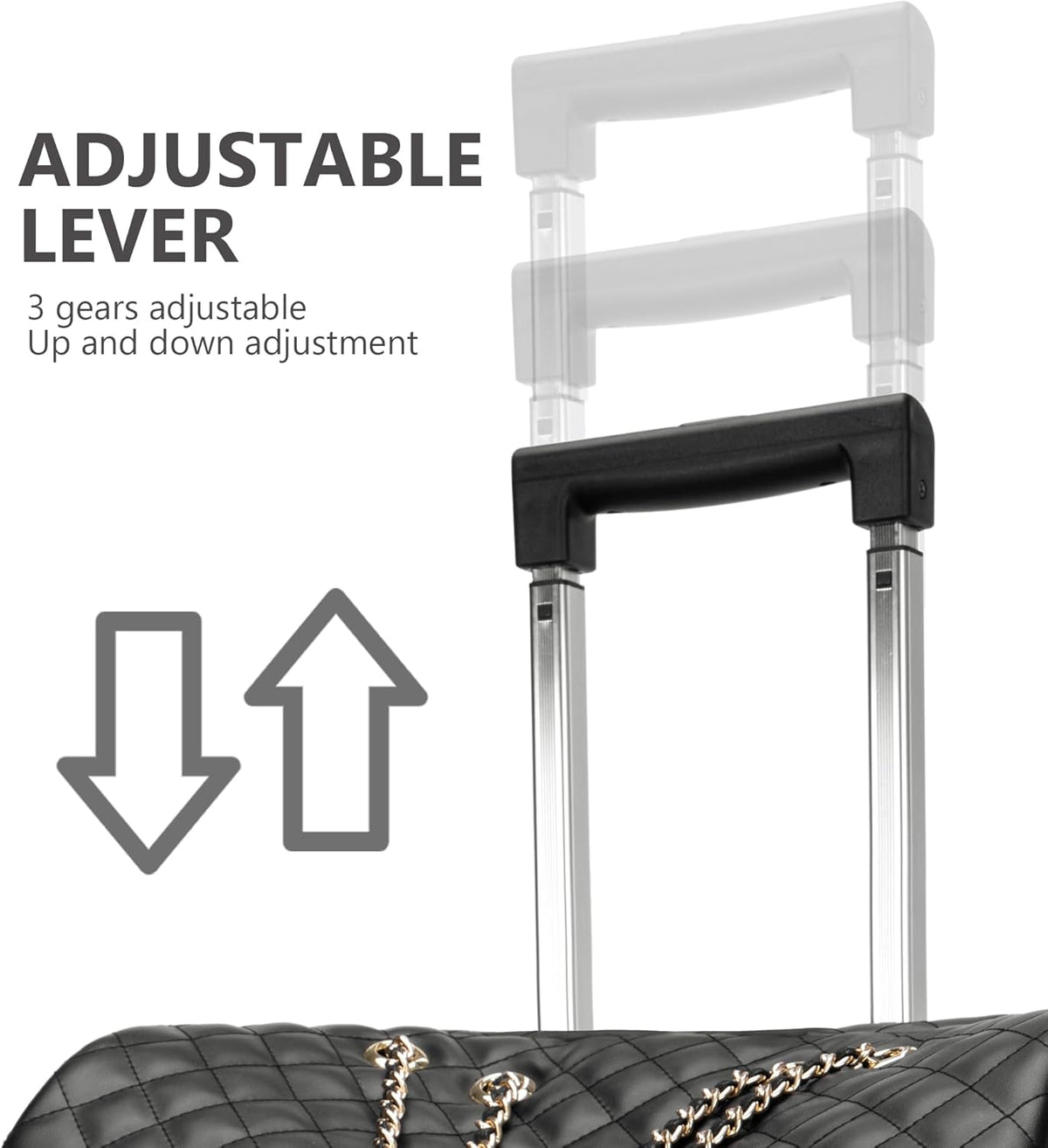 Leather Softside Underseat Carry On Luggage, Expandable Spinner | Rhombus softside finish, sturdy zipper and smooth wheels keep light clothing and work items close on short trips
