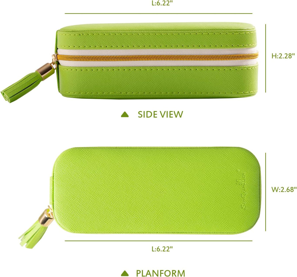 Small Travel Jewelry Organizers Box for Women with PU Leather Portable | Mini Jewelry Case with Compartments for Necklace Rings Earrings,Luxury Giftable Boxes Gifts