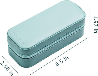 Small Travel Jewelry Organizers Box for Women with PU Leather Portable | Mini Jewelry Case with Compartments for Necklace Rings Earrings,Luxury Giftable Boxes Gifts