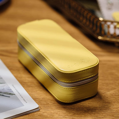 Small Travel Jewelry Organizers Box for Women with PU Leather Portable | Mini Jewelry Case with Compartments for Necklace Rings Earrings,Luxury Giftable Boxes Gifts