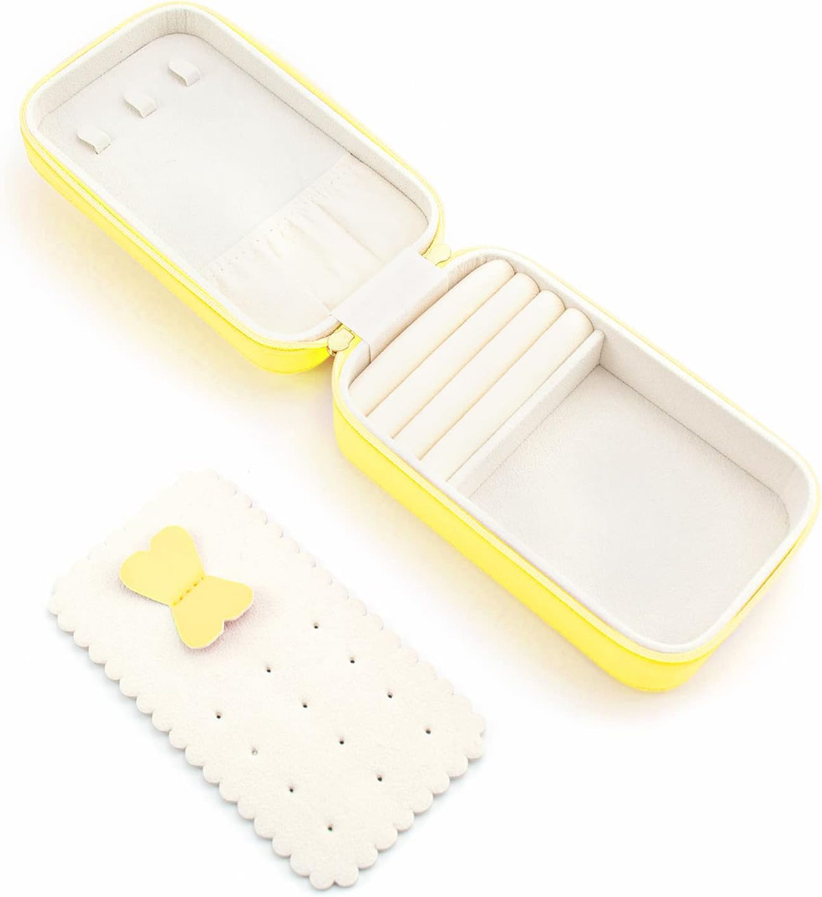 Small Travel Jewelry Organizers Box for Women with PU Leather Portable | Mini Jewelry Case with Compartments for Necklace Rings Earrings,Luxury Giftable Boxes Gifts