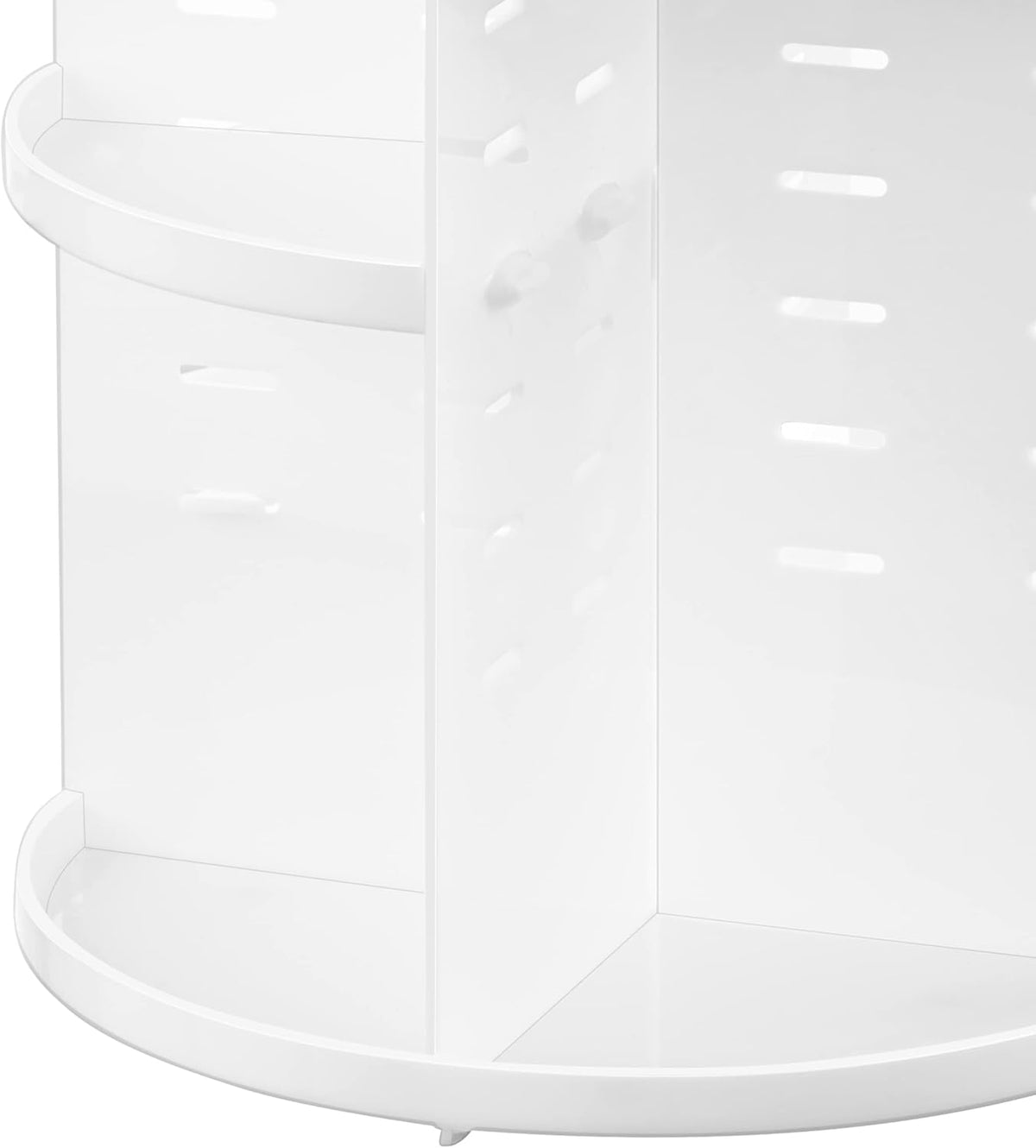360 Rotating Makeup Organizer Adjustable Carousel Large Capacity Revolving Perfume Organizer Skincare Organizers Cosmetic Storage Spinning Holder for Vanity, Black