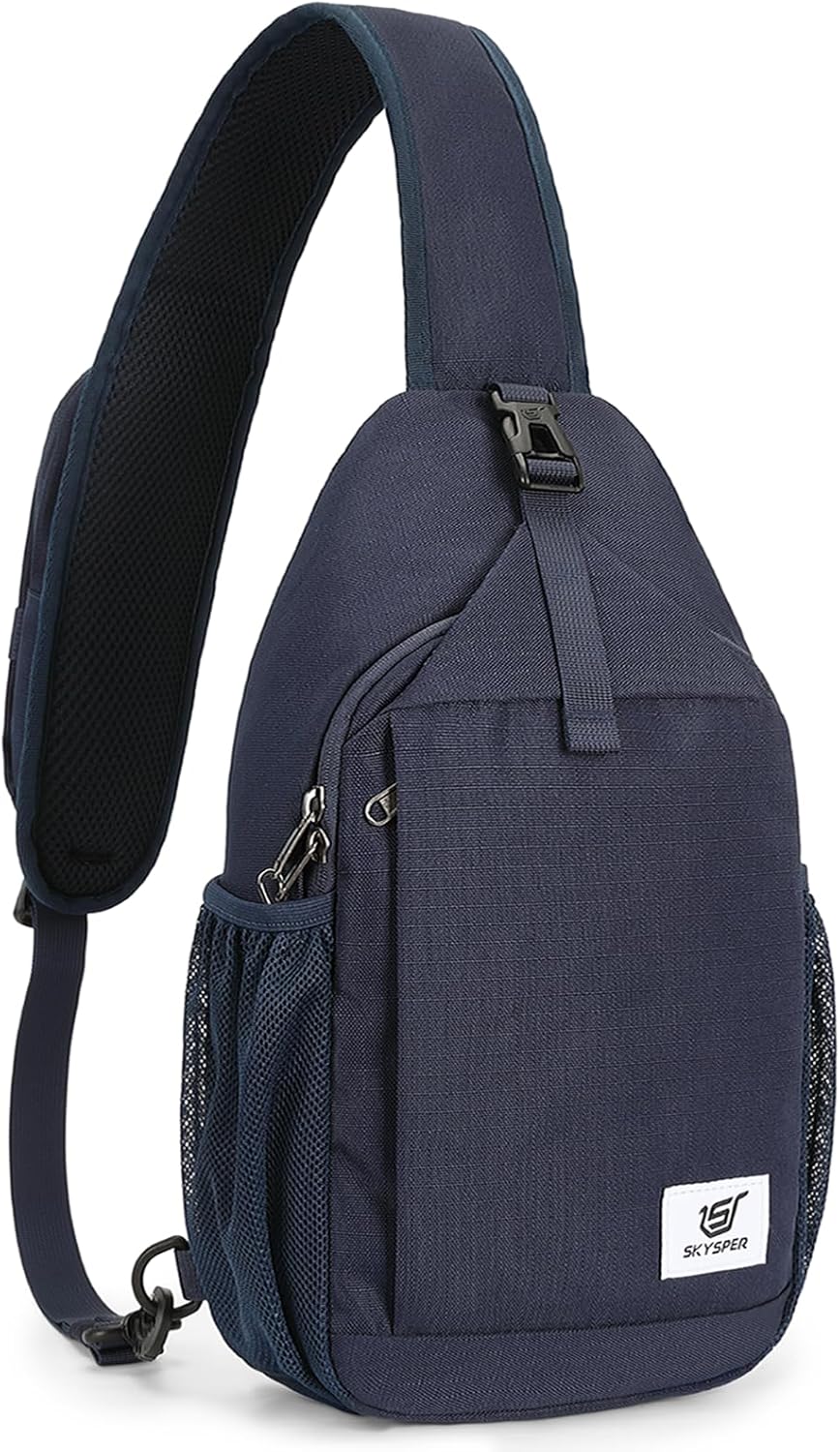 Sling Bag RFID Cross Body Bag Recycled Crossbody Backpack Travel Daypack