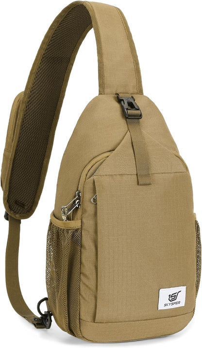 Sling Bag RFID Cross Body Bag Recycled Crossbody Backpack Travel Daypack