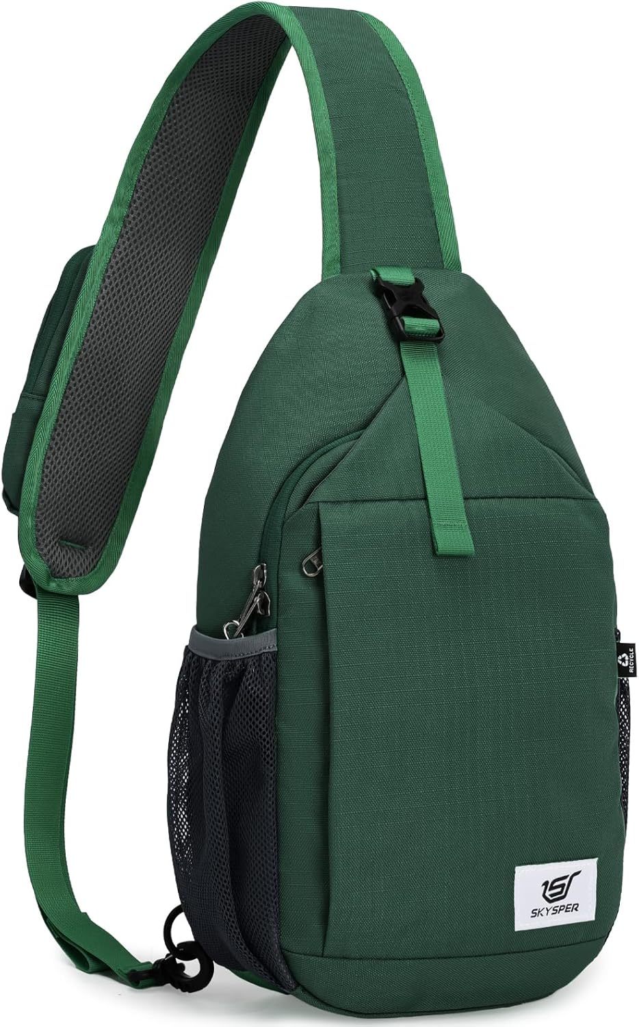 Sling Bag RFID Cross Body Bag Recycled Crossbody Backpack Travel Daypack