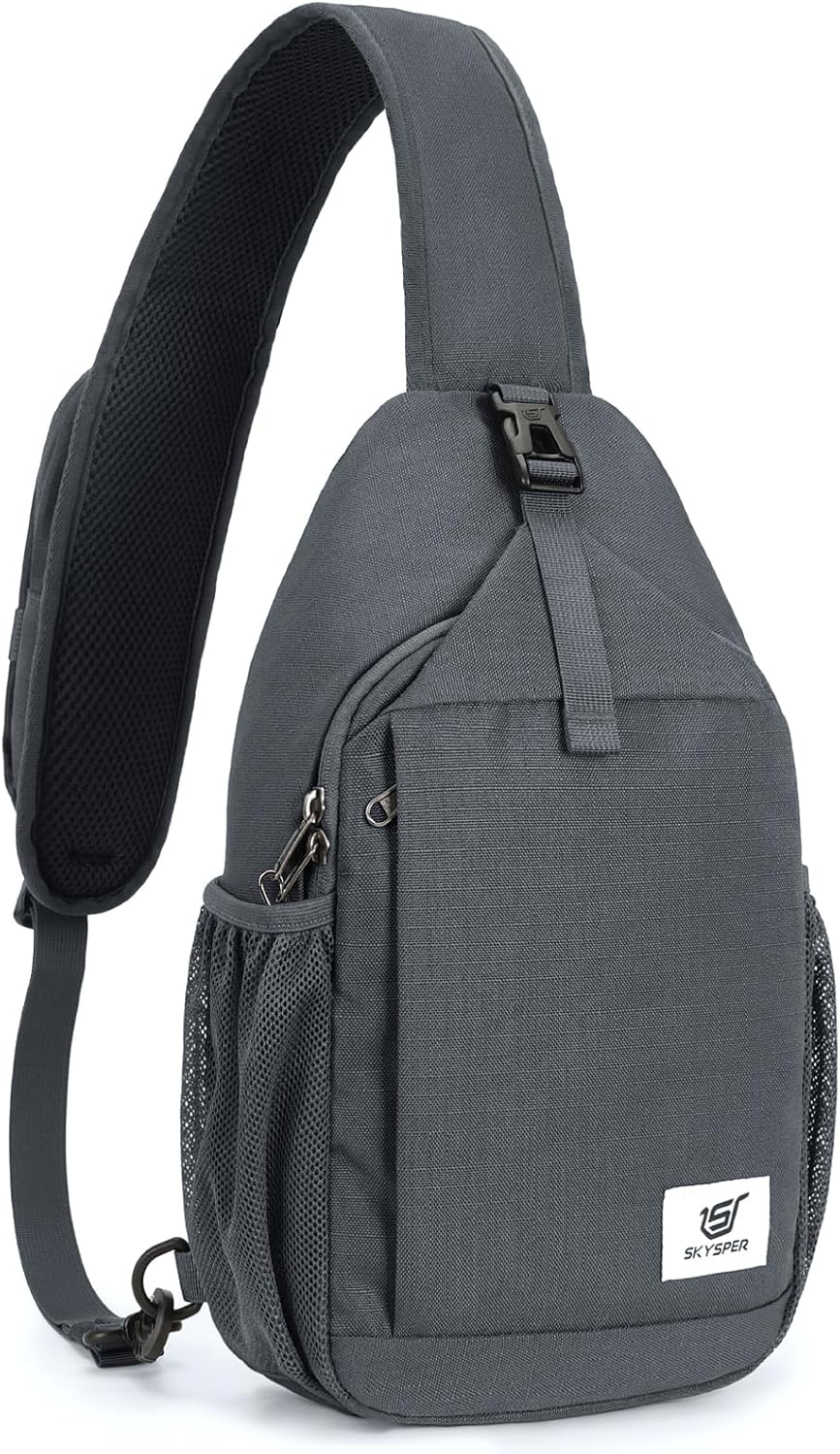 Sling Bag RFID Cross Body Bag Recycled Crossbody Backpack Travel Daypack