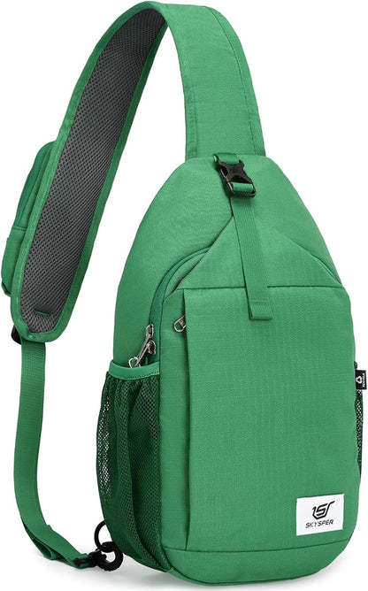 Sling Bag RFID Cross Body Bag Recycled Crossbody Backpack Travel Daypack