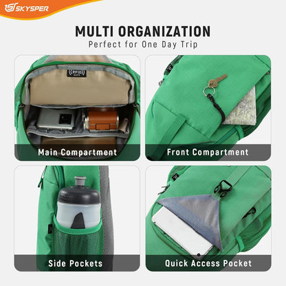 Sling Bag RFID Cross Body Bag Recycled Crossbody Backpack Travel Daypack