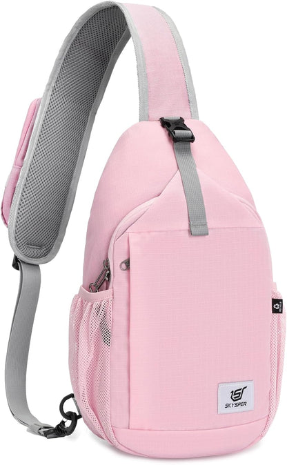 Sling Bag RFID Cross Body Bag Recycled Crossbody Backpack Travel Daypack