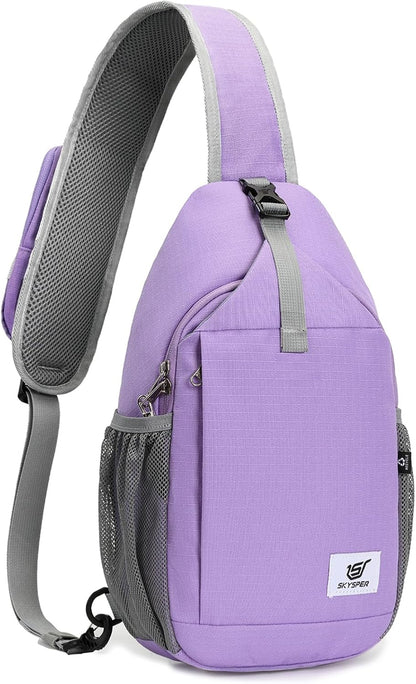 Sling Bag RFID Cross Body Bag Recycled Crossbody Backpack Travel Daypack