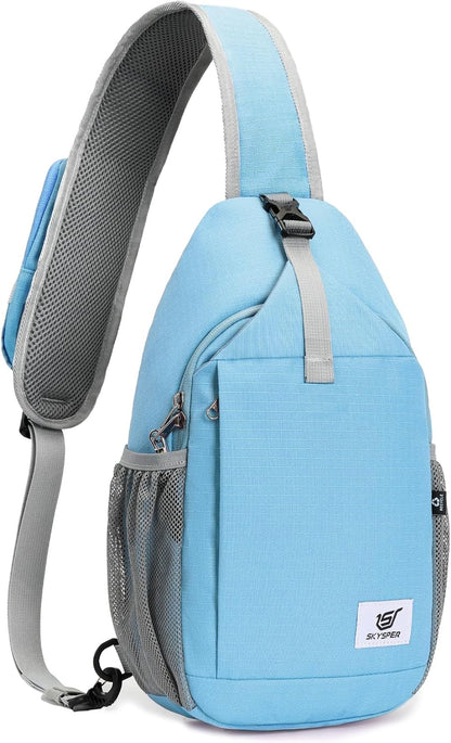 Sling Bag RFID Cross Body Bag Recycled Crossbody Backpack Travel Daypack