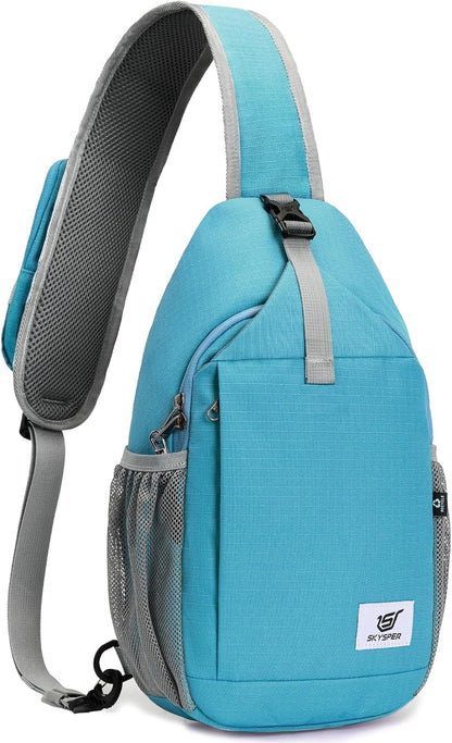 Sling Bag RFID Cross Body Bag Recycled Crossbody Backpack Travel Daypack