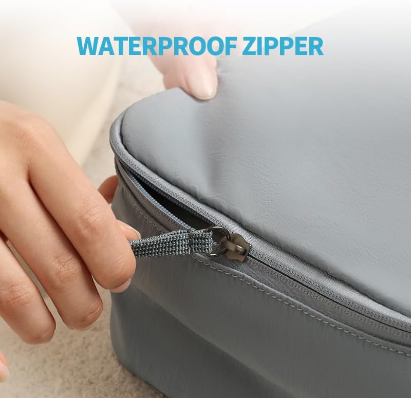 Odor Eliminating Travel Laundry Organizer, Smell Proof Dirty Clothes Bag with Active Fresh Lining, Water-Resistant Pouch for Suitcase & Duffel Bag, Makeup & Underwear Separator