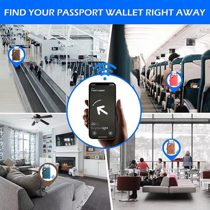 Passport Holder for Travel Essentials, Passport Cover, Rfid Blocking Wallet | Travel Wallet, Leather, Passport Case, Travel Accessories, Vacation Luggage Must Haves, for Men Women