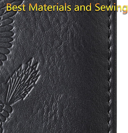 Passport Holder for Travel Essentials, Passport Cover, Rfid Blocking Wallet | Travel Wallet, Leather, Passport Case, Travel Accessories, Vacation Luggage Must Haves, for Men Women