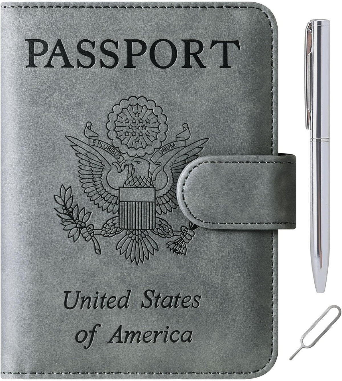 Passport Holder for Travel Essentials, Passport Cover, Rfid Blocking Wallet | Travel Wallet, Leather, Passport Case, Travel Accessories, Vacation Luggage Must Haves, for Men Women