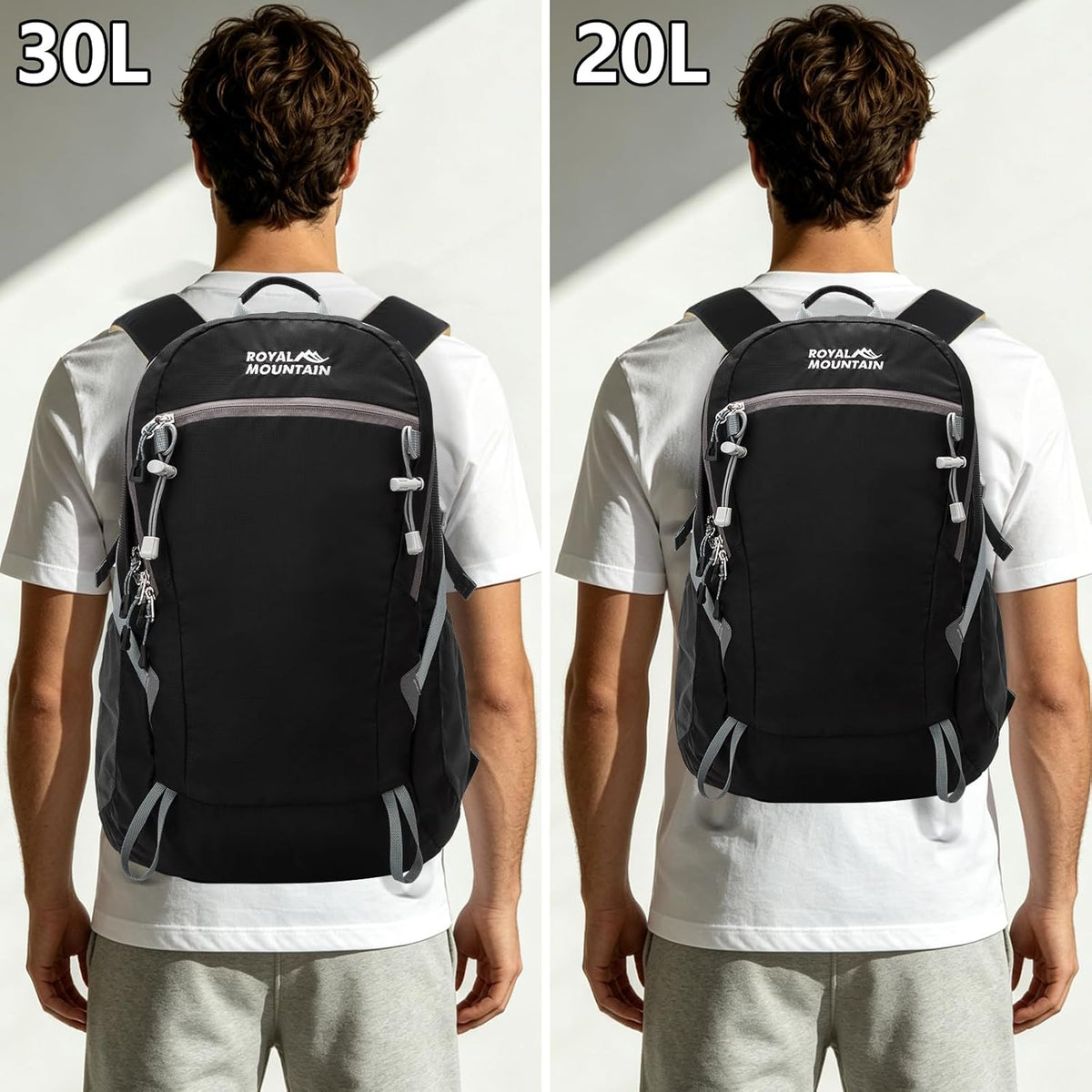 Small Hiking Backpack, 20L Lightweight Travel Backpacks For Men Women, Water Resistant Outdoor Day Pack, Ultralight Camping Daypack Backpacks Fit For Camping. (With Rain-cover)