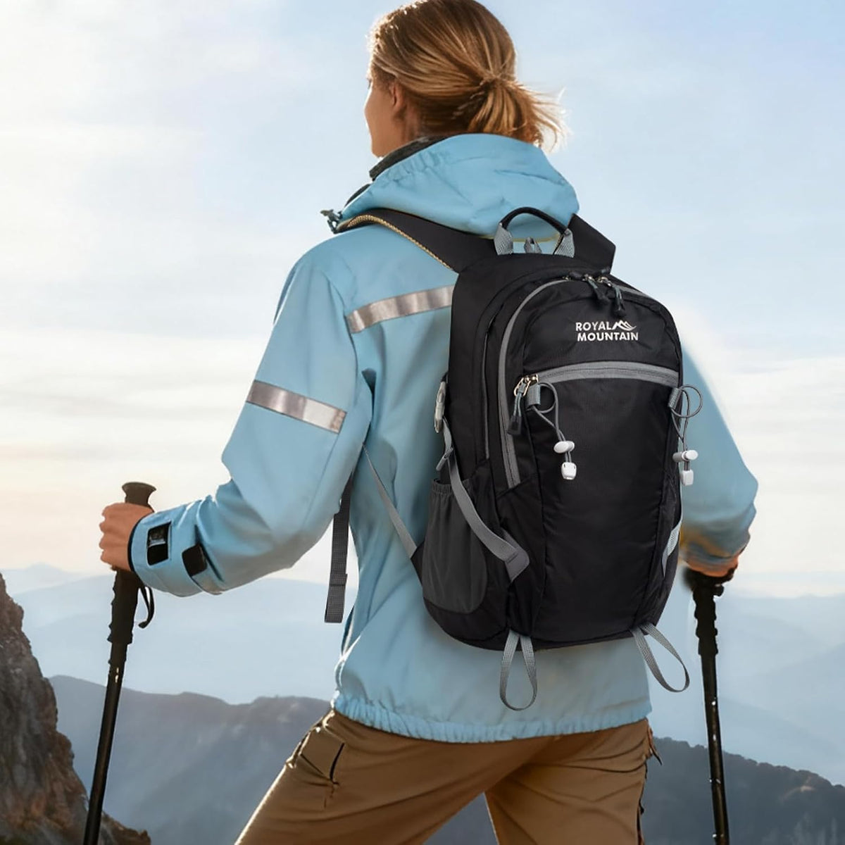 Small Hiking Backpack, 20L Lightweight Travel Backpacks For Men Women, Water Resistant Outdoor Day Pack, Ultralight Camping Daypack Backpacks Fit For Camping. (With Rain-cover)