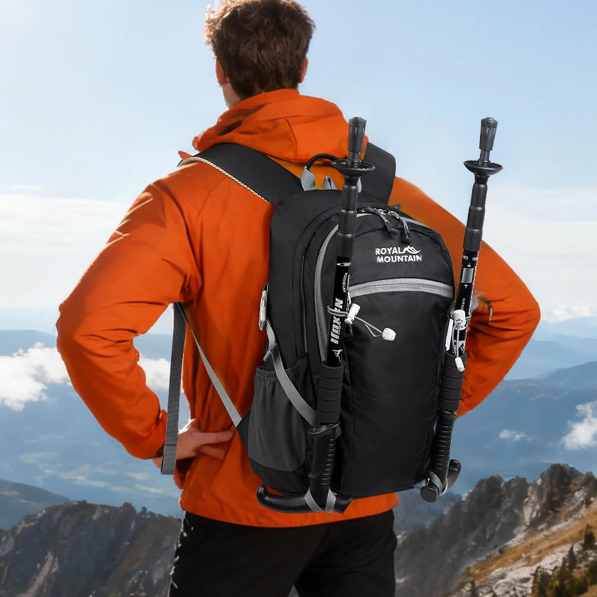 Small Hiking Backpack, 20L Lightweight Travel Backpacks For Men Women, Water Resistant Outdoor Day Pack, Ultralight Camping Daypack Backpacks Fit For Camping. (With Rain-cover)