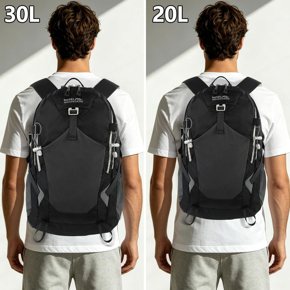 Small Hiking Backpack, 20L Lightweight Travel Backpacks For Men Women, Water Resistant Outdoor Day Pack, Ultralight Camping Daypack Backpacks Fit For Camping. (With Rain-cover)