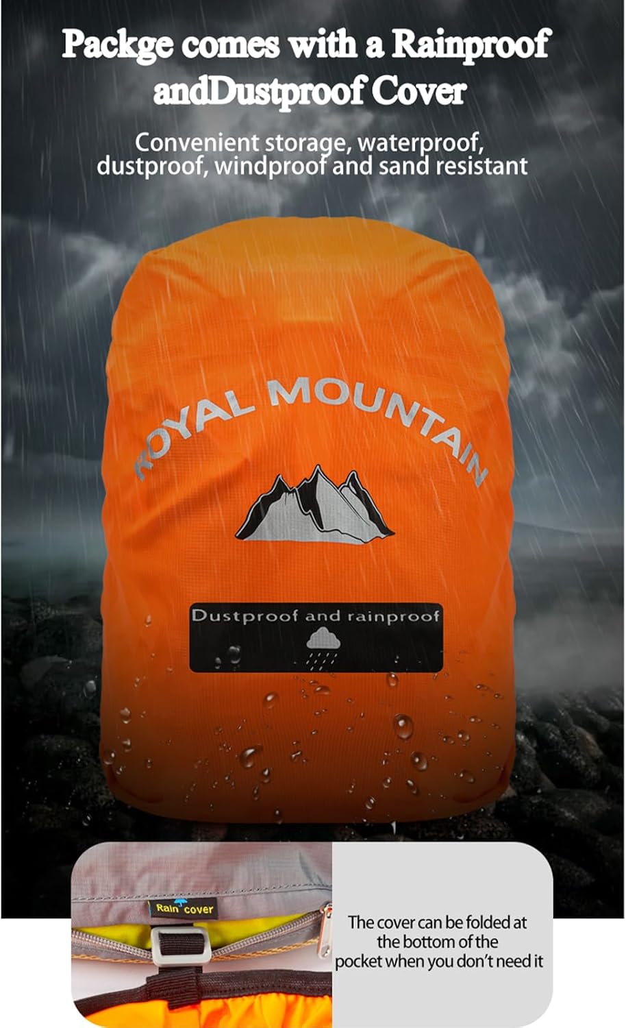 Small Hiking Backpack, 20L Lightweight Travel Backpacks For Men Women, Water Resistant Outdoor Day Pack, Ultralight Camping Daypack Backpacks Fit For Camping. (With Rain-cover)
